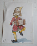 Bird Accordionist (original)